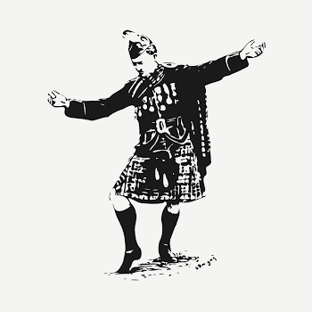 Scottish highlander  clipart, black | Free PSD - rawpixel