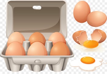 Scrambled eggs Egg carton - Cracked eggs vector 