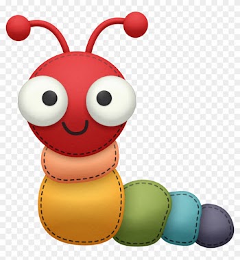 Scrapbook - Baby Cartoon Caterpillar