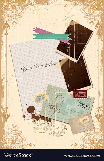 Scrapbook elements vector image