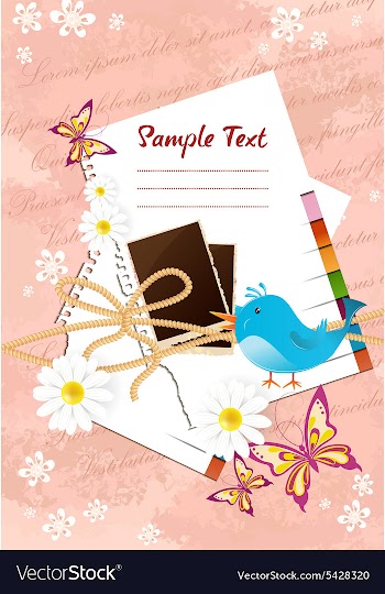 Scrapbook elements vector image