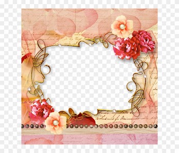 Scrapbook Photo Frame With Background