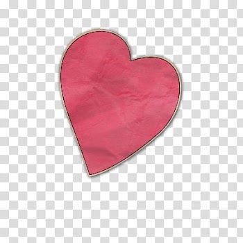 Scrapbooking elements, red heart illustration transparent background PNG clipart