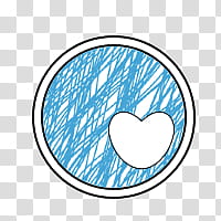 Scrapbooking pink and blue, round white heart art transparent background PNG clipart