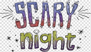 Screaming night posters transparent background PNG clipart