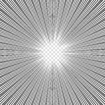 Screentones action lines, black and white illusion background transparent background PNG clipart