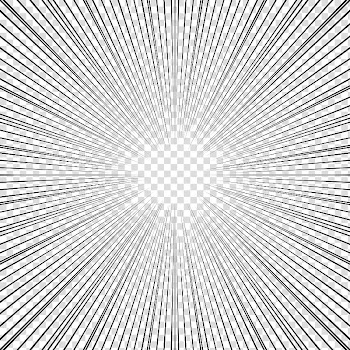 Screentones action lines, black flashing illustration transparent background PNG clipart
