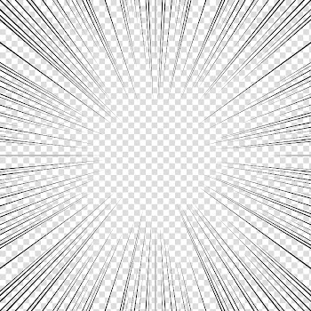 Screentones action lines , black frame illustration transparent background PNG clipart