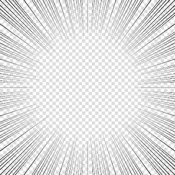 Screentones action lines , black frame illustration transparent background PNG clipart