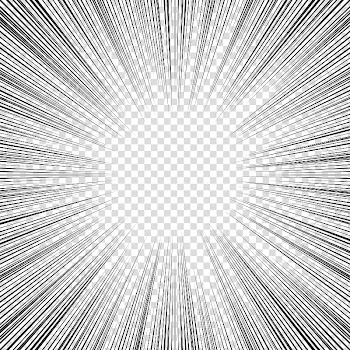 Screentones action lines , black frame illustration transparent background PNG clipart