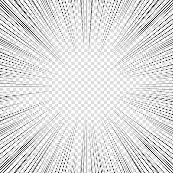 Screentones action lines , black frame illustration transparent background PNG clipart