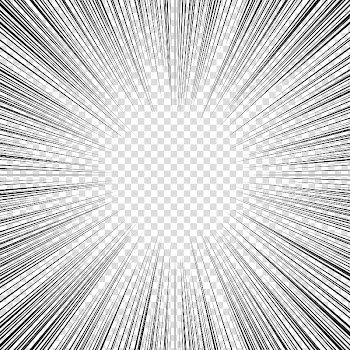 Screentones action lines , black frame illustration transparent background PNG clipart