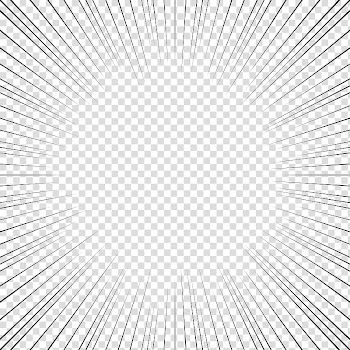 Screentones action lines , black frame illustration transparent background PNG clipart