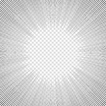 Screentones action lines, black frame illustration transparent background PNG clipart