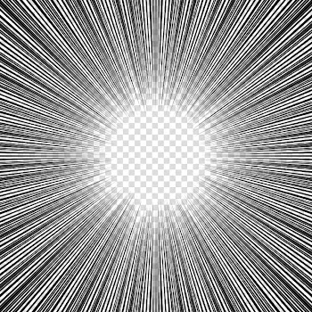 Screentones action lines, black frame illustration transparent background PNG clipart