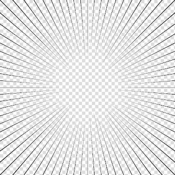 Screentones action lines, black frame illustration transparent background PNG clipart