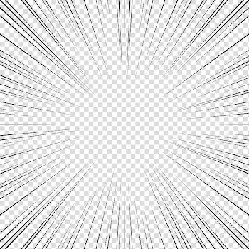 Screentones action lines , black frame illustration transparent background PNG clipart