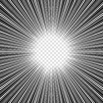 Screentones action lines, black frame illustration transparent background PNG clipart