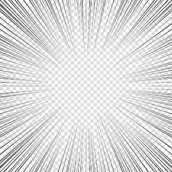 Screentones action lines , black frame illustration transparent background PNG clipart