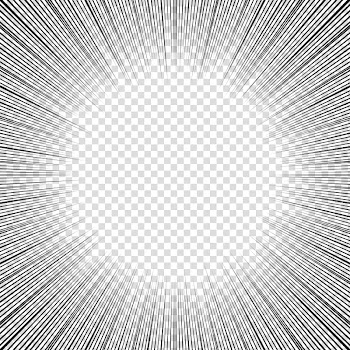 Screentones action lines , black frame illustration transparent background PNG clipart
