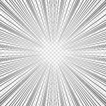 Screentones action lines, black line illustrations transparent background PNG clipart