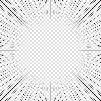 Screentones action lines , black lines illustration transparent background PNG clipart