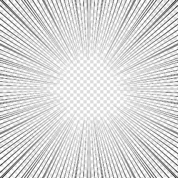 Screentones action lines, black lines illustration transparent background PNG clipart