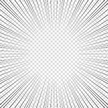 Screentones action lines, black lines illustration transparent background PNG clipart