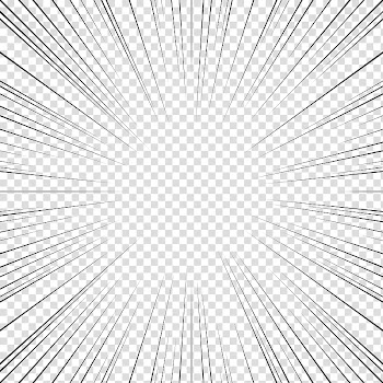 Screentones action lines , black lines illustration transparent background PNG clipart