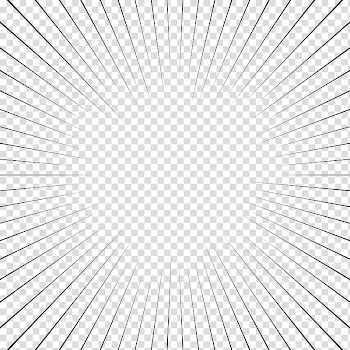Screentones action lines, black lines illustration transparent background PNG clipart