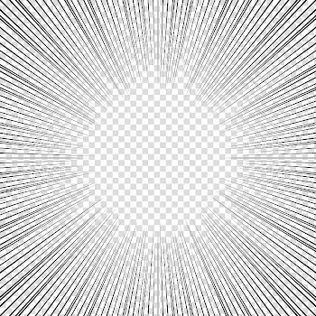 Screentones action lines, black lines lot illustration transparent background PNG clipart