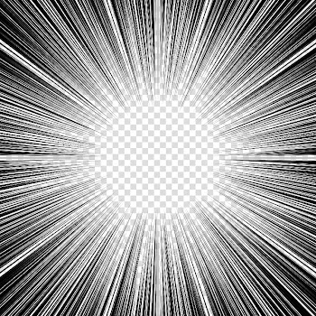 Screentones action lines , black lines sun rays illustration transparent background PNG clipart