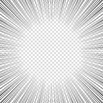 Screentones action lines , black lines transparent background PNG clipart