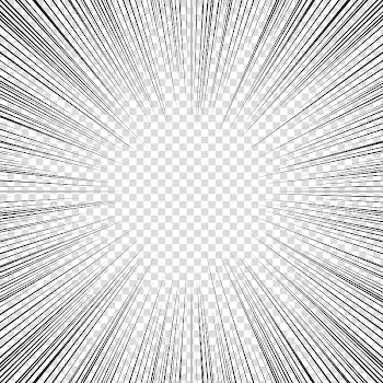 Screentones action lines , black lines transparent background PNG clipart