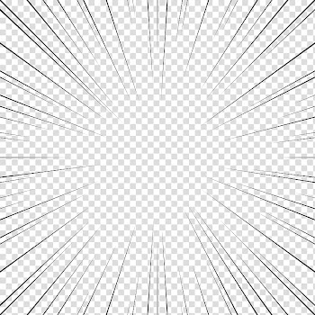 Screentones action lines , black lines transparent background PNG clipart