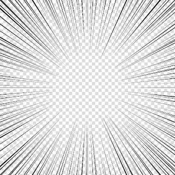Screentones action lines , black lines transparent background PNG clipart