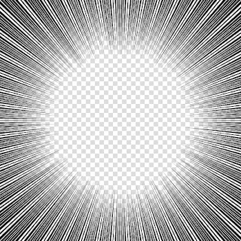 Screentones action lines , black lines transparent background PNG clipart