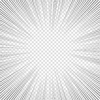Screentones action lines , black lines transparent background PNG clipart