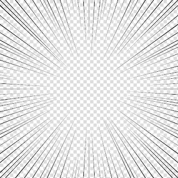Screentones action lines , black lines transparent background PNG clipart