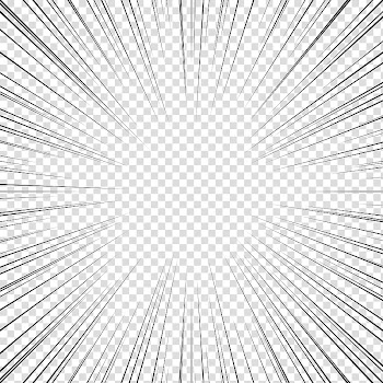 Screentones action lines , black lines transparent background PNG clipart