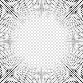 Screentones action lines , black lines transparent background PNG clipart