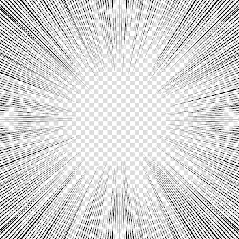 Screentones action lines , black lines transparent background PNG clipart