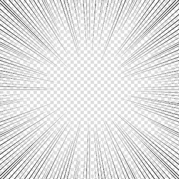 Screentones action lines , black lines transparent background PNG clipart