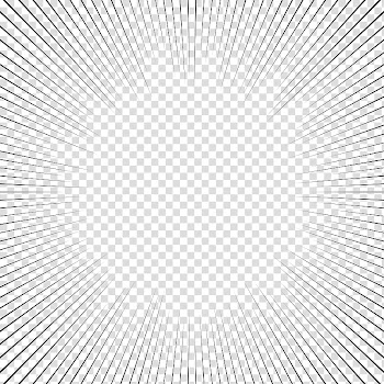 Screentones action lines , black lines transparent background PNG clipart