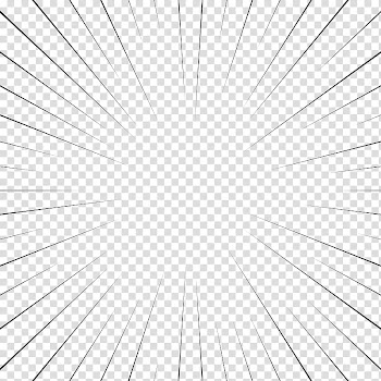 Screentones action lines , black lines with sun rays drawing transparent background PNG clipart