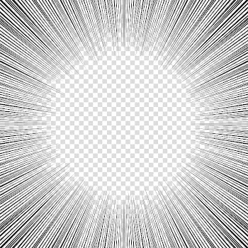 Screentones action lines , black straight drawing illustration transparent background PNG clipart