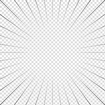 Screentones action lines, black straight line illustration transparent background PNG clipart