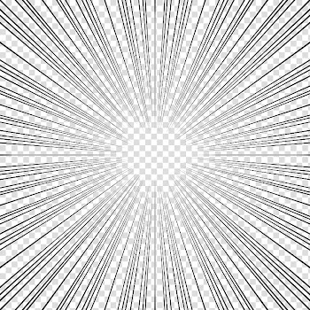 Screentones action lines, black straight line illustration transparent background PNG clipart