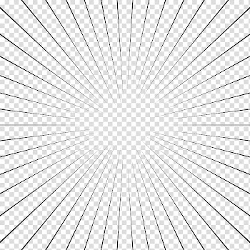 Screentones action lines, line art transparent background PNG clipart