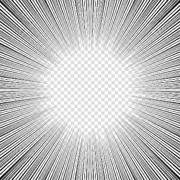 Screentones action lines, straight border lines towards center illustration transparent background PNG clipart